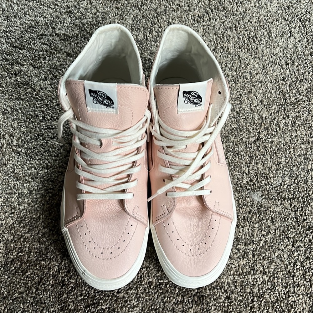 New Vans Leather Platform Sneakers - Picture 3 of 10